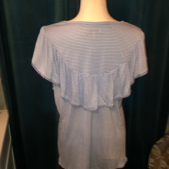 Blue and white stripe shirt - Picture 5 of 6